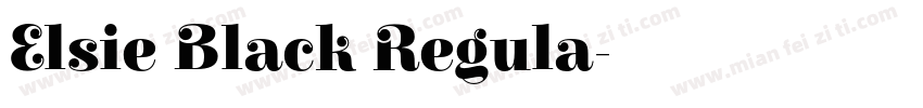 Elsie Black Regula字体转换